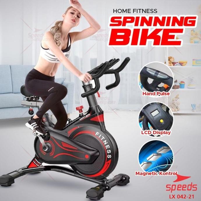 SPEEDS SPINNING BIKE SEPEDA STATIS RUMAHAN ALAT FITNESS GYM INDOOR DCSDFD5463