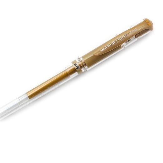

R828 Uniball Signo Broad UM-153 Gel Pen - Gold Ink !
