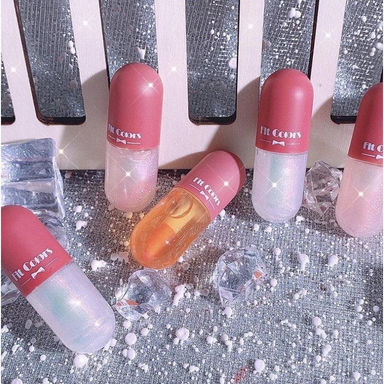 FIT COLORS Pelembab Bibir Capsule Gel Lip Gloss Moisturising Lips XX046