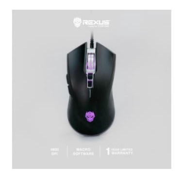 Mouse gaming rexus wired usb optical 3200dpi 30ips 4000fps 125Hz 6d macro rgb xierra g-10 g10