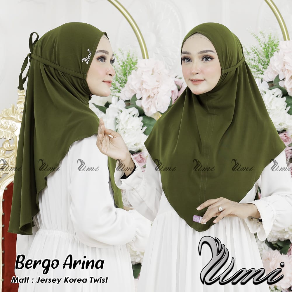 Original Produk Jilbab Bergo Arina Hijab Instan Jersey Shabira Original GJM