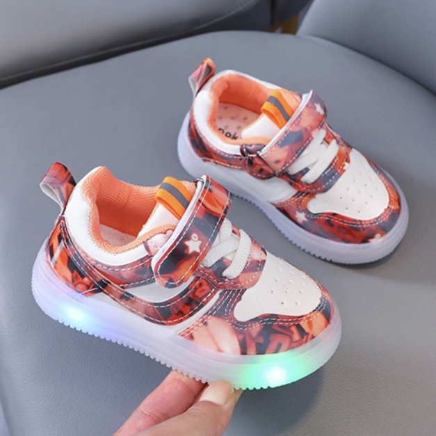 babyfit AREMAND sepatu led anak laki-laki sepaatu sneakers sekolah casual sports shoes import gs-908