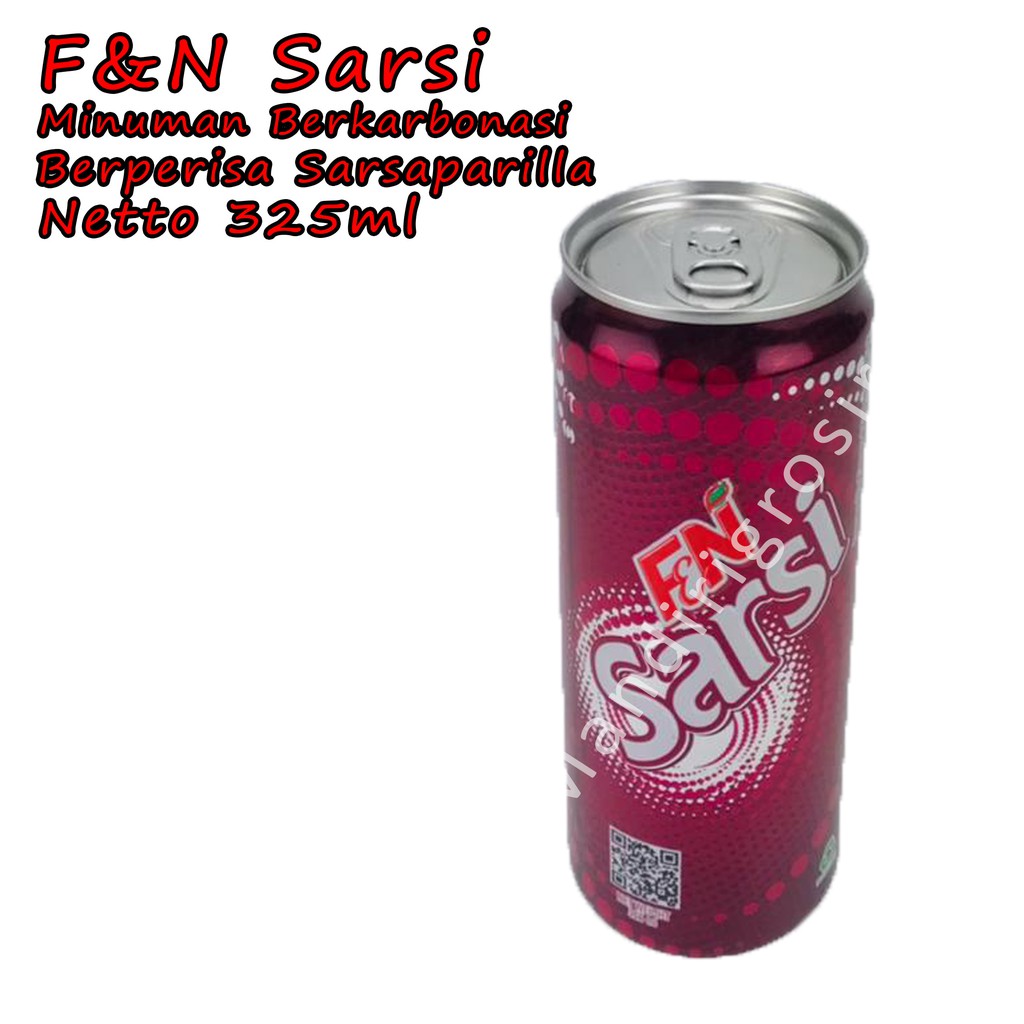 Minuman berkarbonasi Berperisa Sarsaparilla *F&amp;N Sarsi * Minuman * 325ml