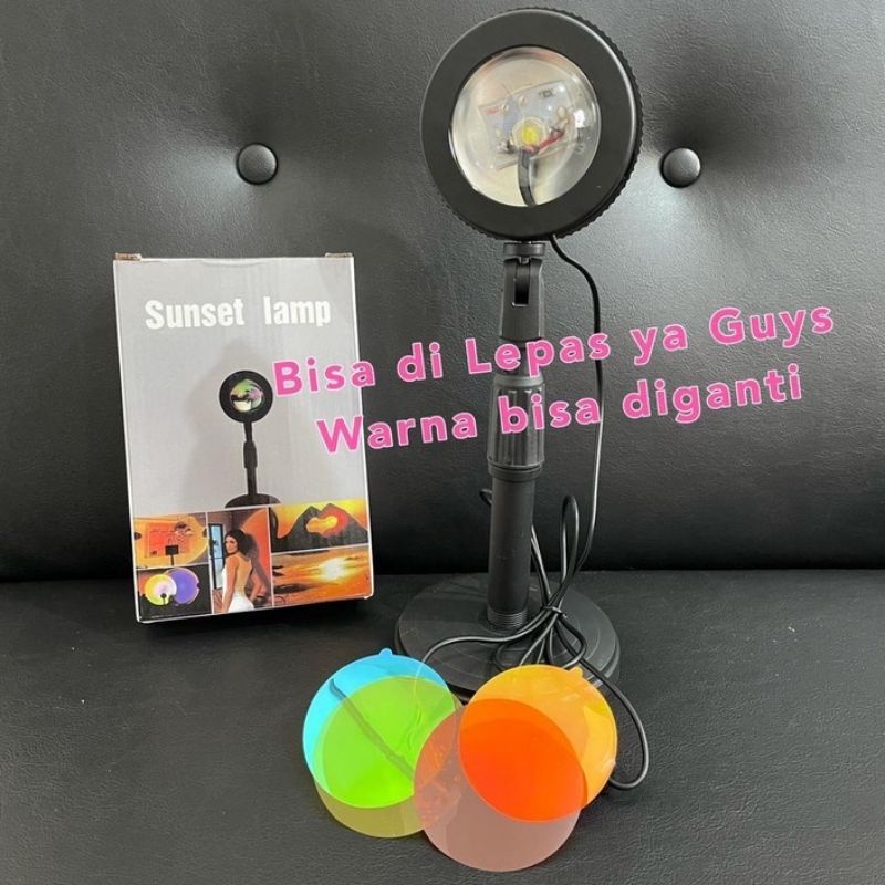 lampu sunset MM aesthetic efek matahari ☀️ sunset lamp lampu