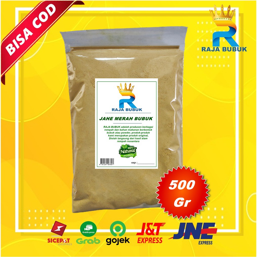 

JAHE MERAH BUBUK KUALITAS PREMIUM RAJA BUBUK ISI 500 GRAM