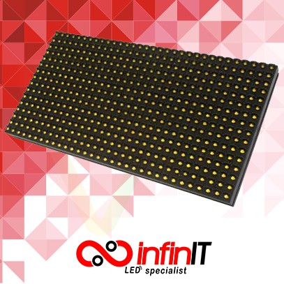 Modul LED Running Text Panel P10 Outdoor Kuning