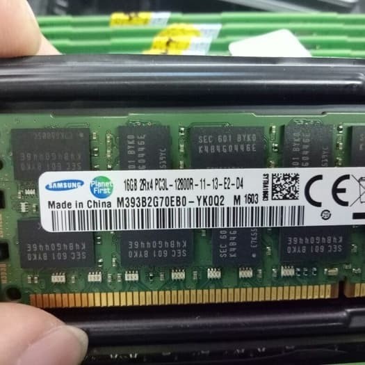 Memory ram server ECC DDR3  16gb pc3L-10600R/12800R  Ecc Register xeon -khusus pc server Xeon workstatian/server rack/dell precision/lenovo thinkstation original