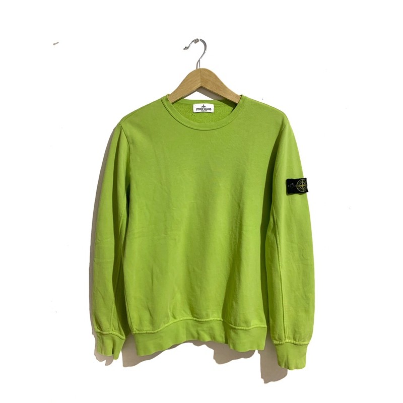 

CREWNECK STONE ISLAND JUNIOR IN NEON GREEN STABILO