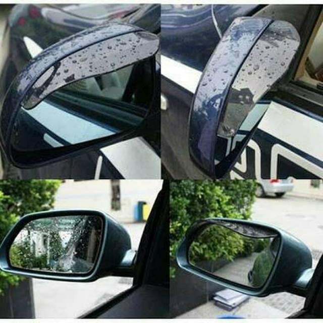 Talang Air Spion Mobil / PVC Pelindung Kaca spion (2Pcs=Kiri+Kanan)