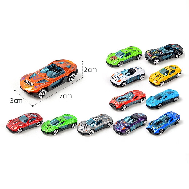 6pcs / Set Mainan Mobil Balap Mini Bahan Alloy Untuk Anak