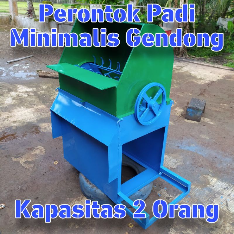 Mesin Perontok Padi Minimalis 2 Orang Gendong Ringan Bersih