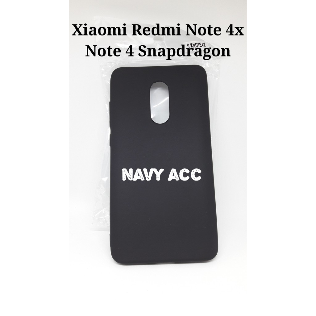 Case Xiaomi Redmi Note 4x Softcase Silicon Thin Black DOFF Note 4X