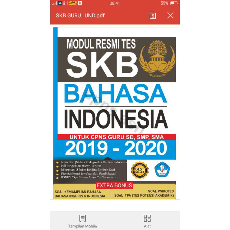 Buku Pdf Cpns Skb Bahasa Indonesia Shopee Indonesia