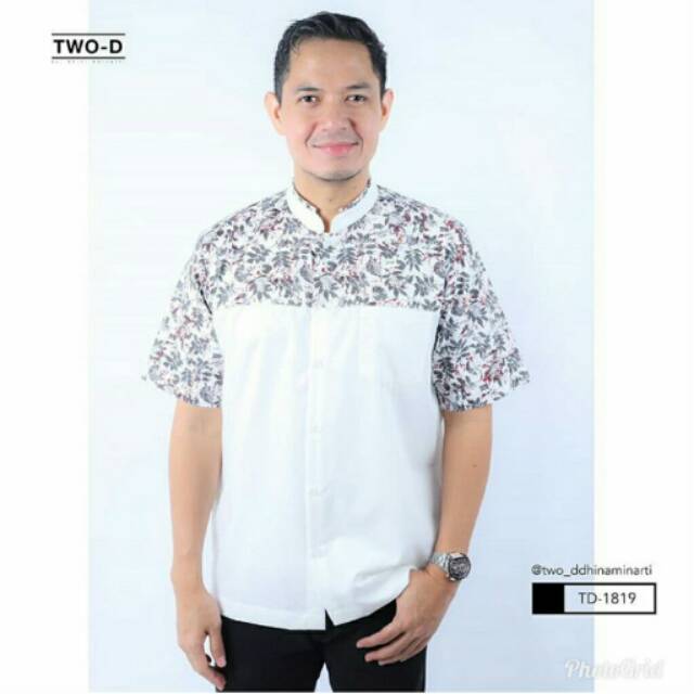 Baju Muslim Atasan Koko Pria TWO-D DHINI AMINARTI TD1819 Original