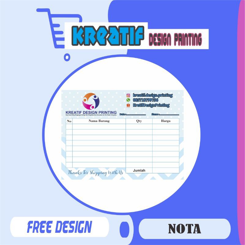 

Nota Penjualan Barang MURAH (Bisa Custome) FREE DESIGN