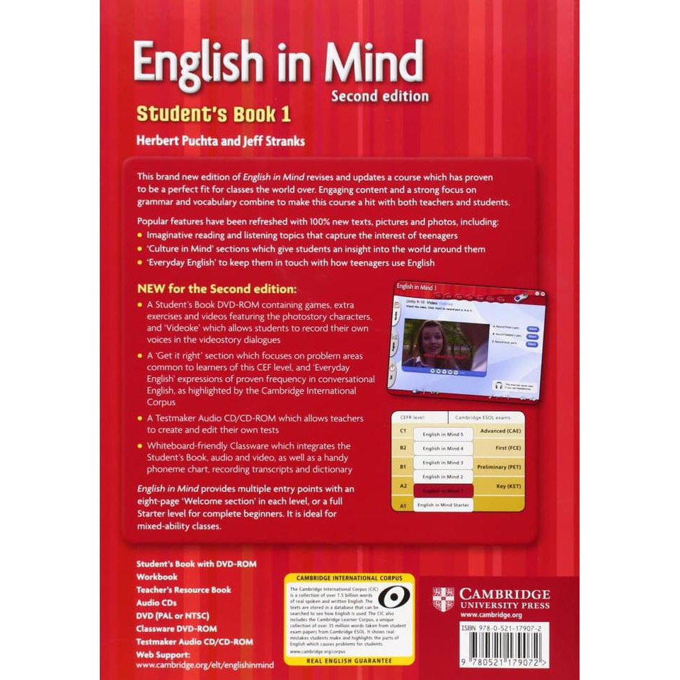 English In Mind 1 Student Book With Dvd 2nd Edition Cambridge Irmauloutlet Shopee Indonesia