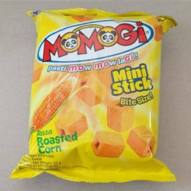 

Momogi (25gx10pcs) Rasa Chocolate / Love heart Cheese / Twis Roasted Corn / Mini Stick Roasted Corn