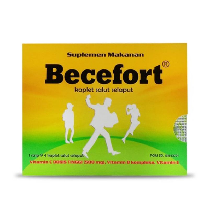 Becefort 4 Kaplet / Multivitamin / Daya Tahan Tubuh