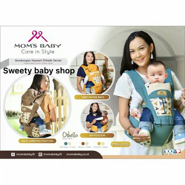 MOMS BABY-Gendongan depan baby HIPSEAT MBG 2016