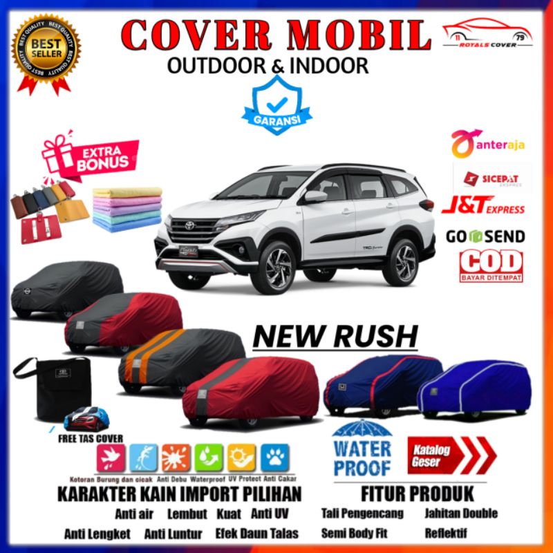 Cover Mobil Sarung Mobil ALL NEW RUSH Body Cover Selimut Mobil Rush