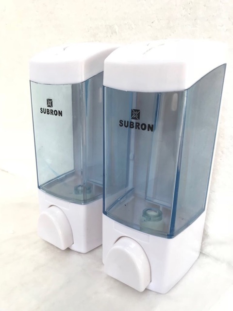 Soap dispenser double tempat sabun cair plastik tebal 300ml*2 / 600ml s912