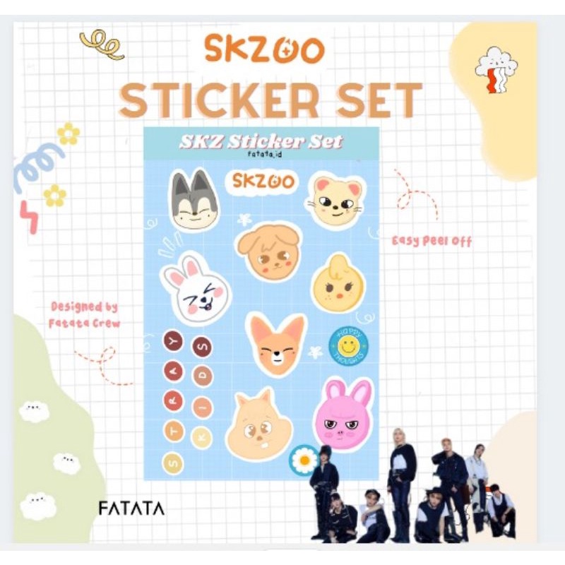 

STICKER SET KPOP IDOL STRAYKIDS SKZOO CUTE COOL AESTETHIC