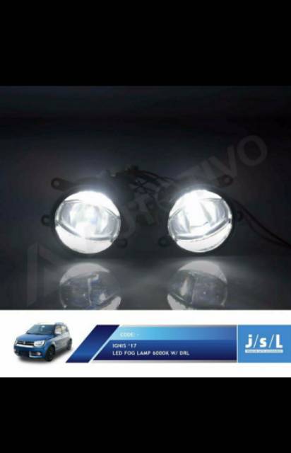 Foglamp LED Suzuki ignis full set with DRL 6000k jsl