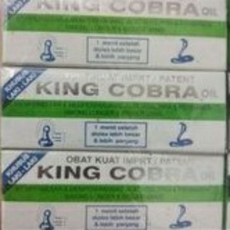 KING COBRA OIL Minyak oles plus pembesar penambah stamina vitalitas pria dewasa kuat dan tahan lama