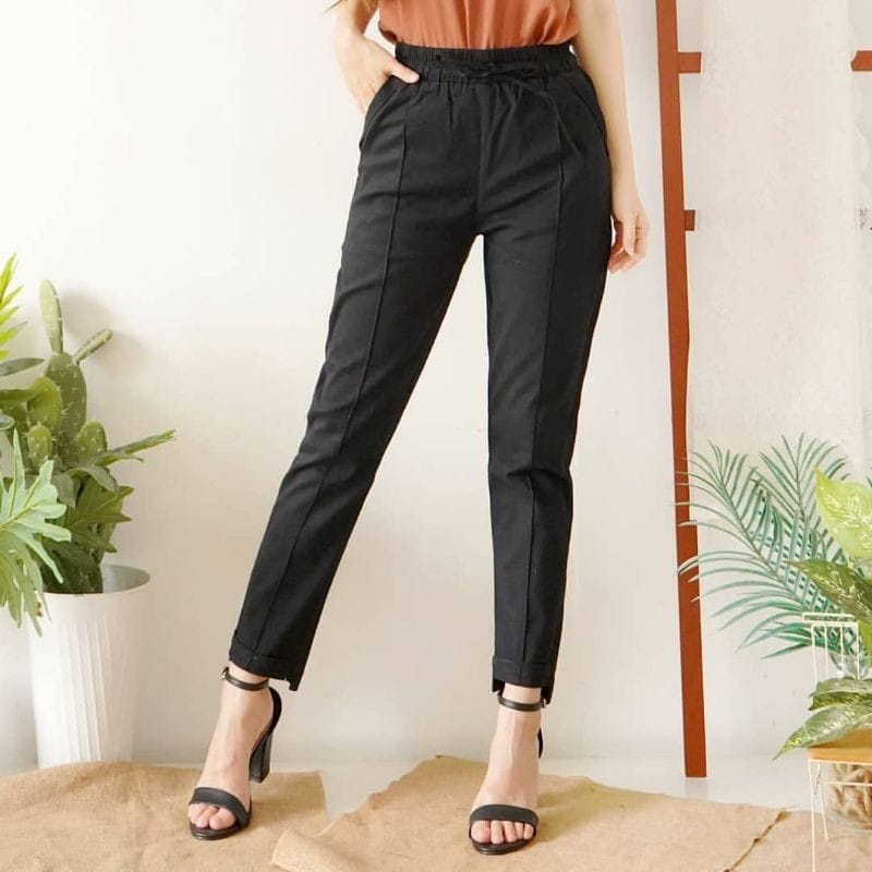 CELANA PANJANG WANITA BAGGY PANTS STANDAR DAN BIG SIZE JUMBO BAGGY PANTS TWILL