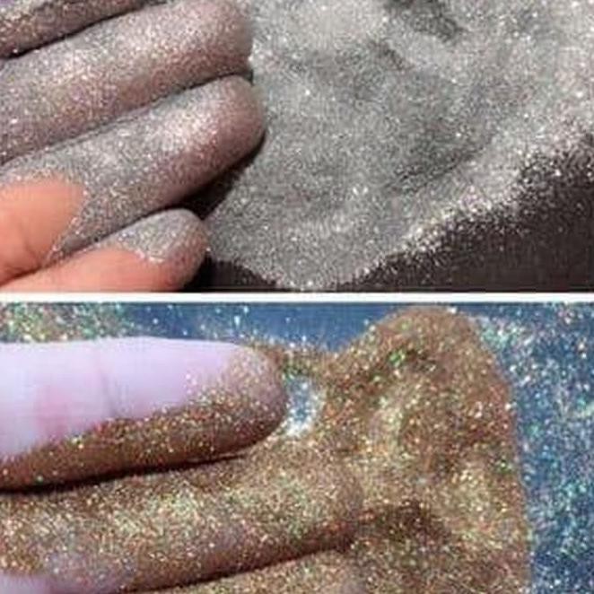 A5Zr Glitter Bubuk Dust Glitter Hologram Glitter Bubuk Gold - Gold Wzc0