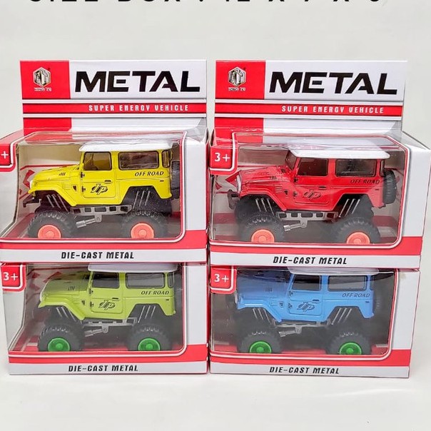 Diecast Mobil Jeep Offroad Metal - Miniatur Mobil Jeep Offroad Metal