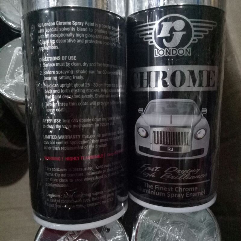 Pilok Pilox Cat Semprot RJ London Chrome 150cc