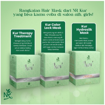 NR Kur Masker Sachet 25 gr Spa/Masker Rambut Kering Rusak Color Lock Hair Mask Hidrosilk Mask Therapy Treatment