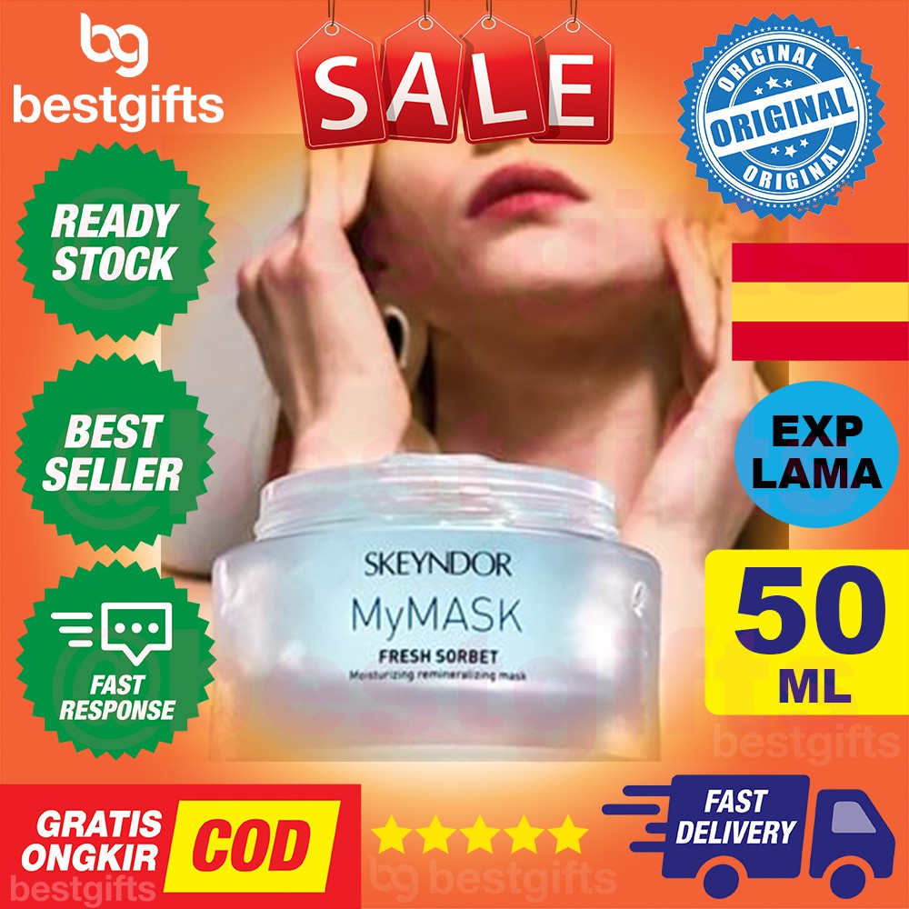 SKEYNDOR MYMASK MY MASK FRESH SORBET PURIFYING MASK MINERALISING AND MOISTURISING MASKER WAJAH 50 ML