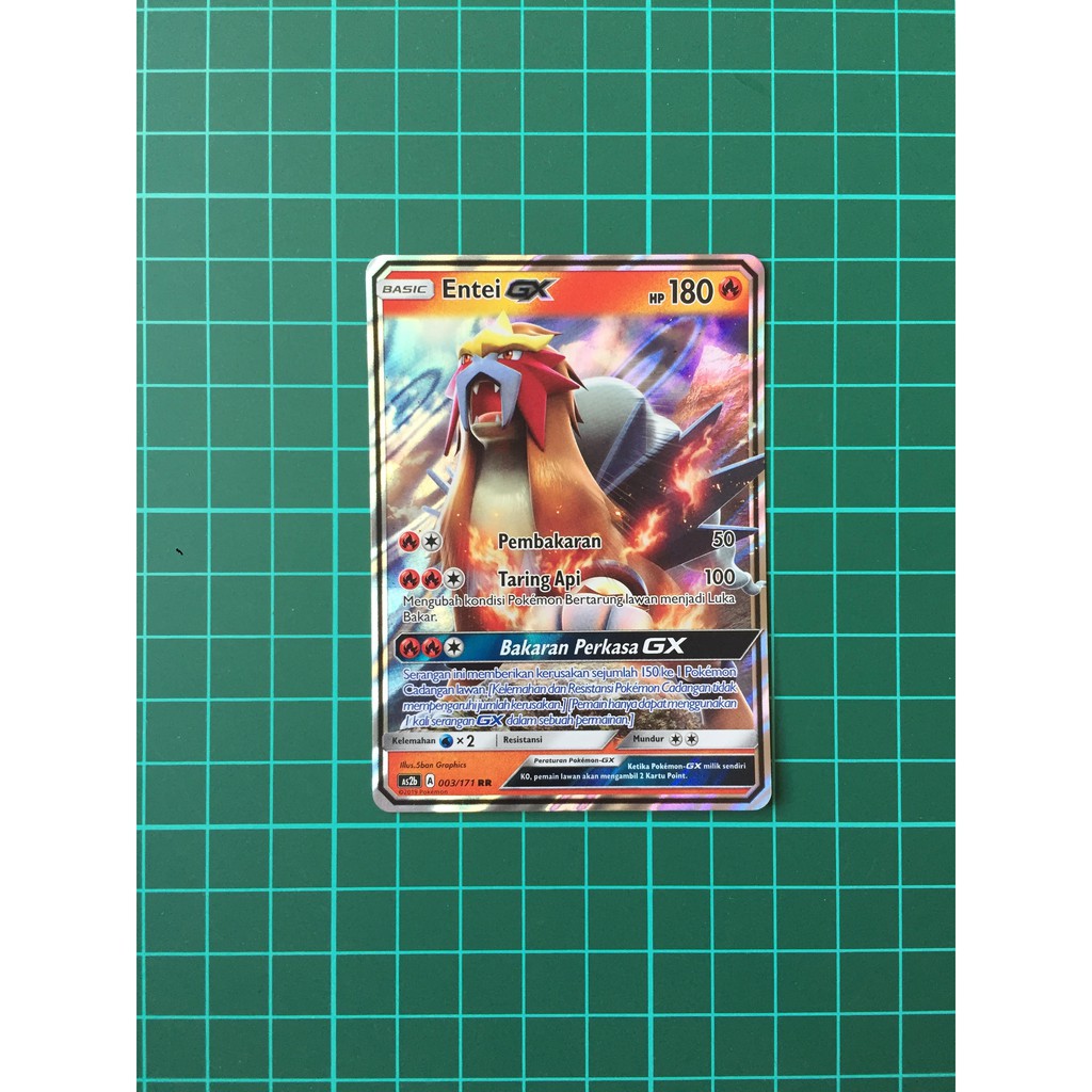Entei GX RR Kartu Pokemon TCG Indonesia