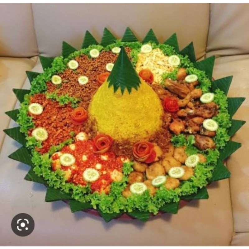

tumpeng nasi kuning 5 porsi