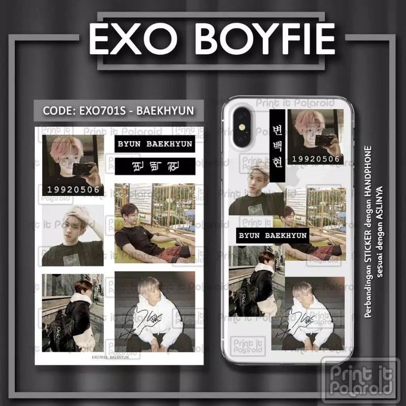

Case stiker EXO BOYFIE