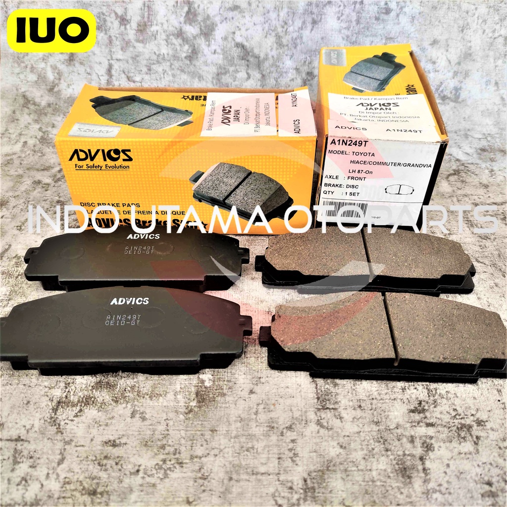 Brake Pad AISIN Hiace Commuter Kampas Rem ADVICS A1N249T ORIGINAL