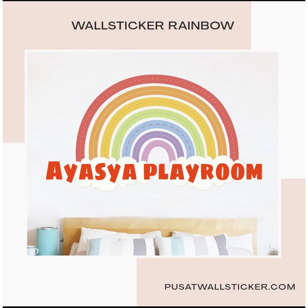Wallsticker Motive Playroom Rainbow
