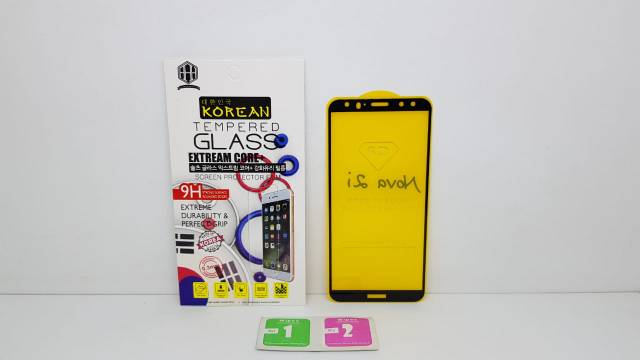 KOREAN Tempered Glass Huawei Nova 2i 5.9&quot; FULL SCREEN Guard Huawei Mate 10 Lite Honor 9i FULL GLUE