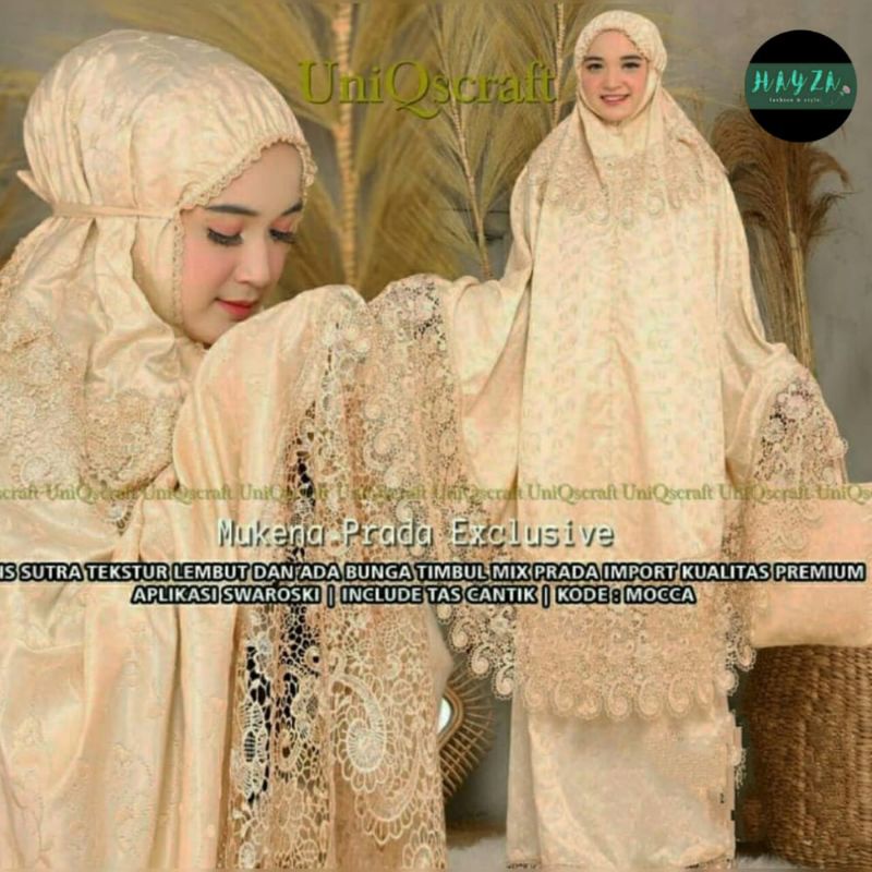 Mukena prada katun bordir