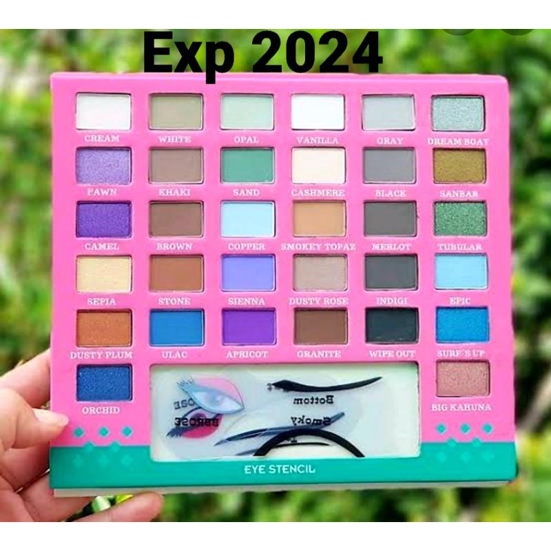 Eyeshadow Pallete Eyes Series BB Rose (32 Eyeshadow +2 cetakan Eyeshadow)