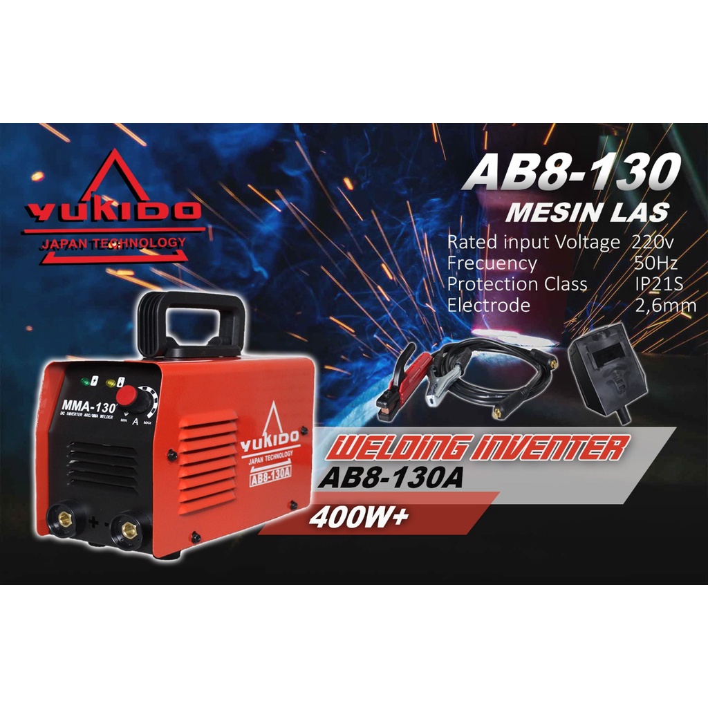 ORIGINAL YUKIDO INVERTER WELDING 400 WATT Travo Las Listrik Welding Inverter Trafo Travolas Mesin LAS LISTRIK