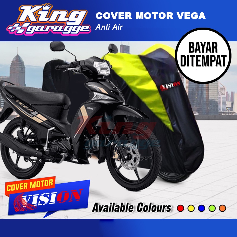 Cover Motor Vega R/ Selimut Motor Yamaha Vega New/Jas Motor Vega Berkualitas /Sarung Motor Vega / Ma