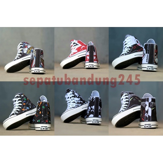 Sepatu Converse KASUAL PRIA Allstar Semua Motif 70s High School Dijamin Realpict All SKIN (Chocodot)