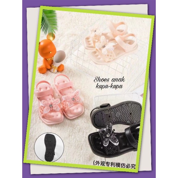 Sandal Jelly Anak Pita Brukat Import Higt Quality S2