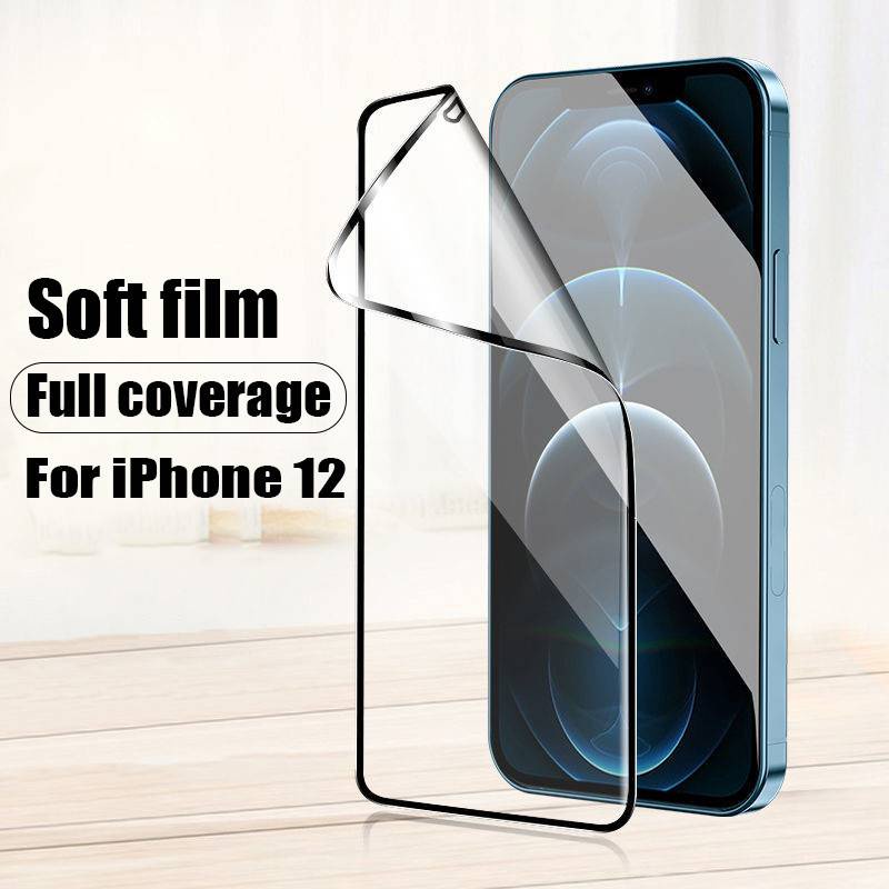 Film Pelindung Layar Keramik Untuk Iphone 11 12 Pro Max Mini 6 6s 7 8 Plus X Xs Max Se 2020