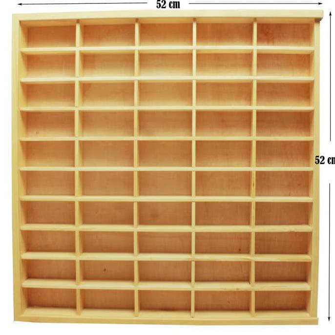 Rak Hotwheels Isi 50 - Rak Hot Wheels - Rak Diecast Kayu - Termurah 