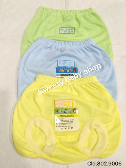 6PCS!! Celana kacamata bayi polos warna 0-4m / celana kodok bayi Newborn / celana pop