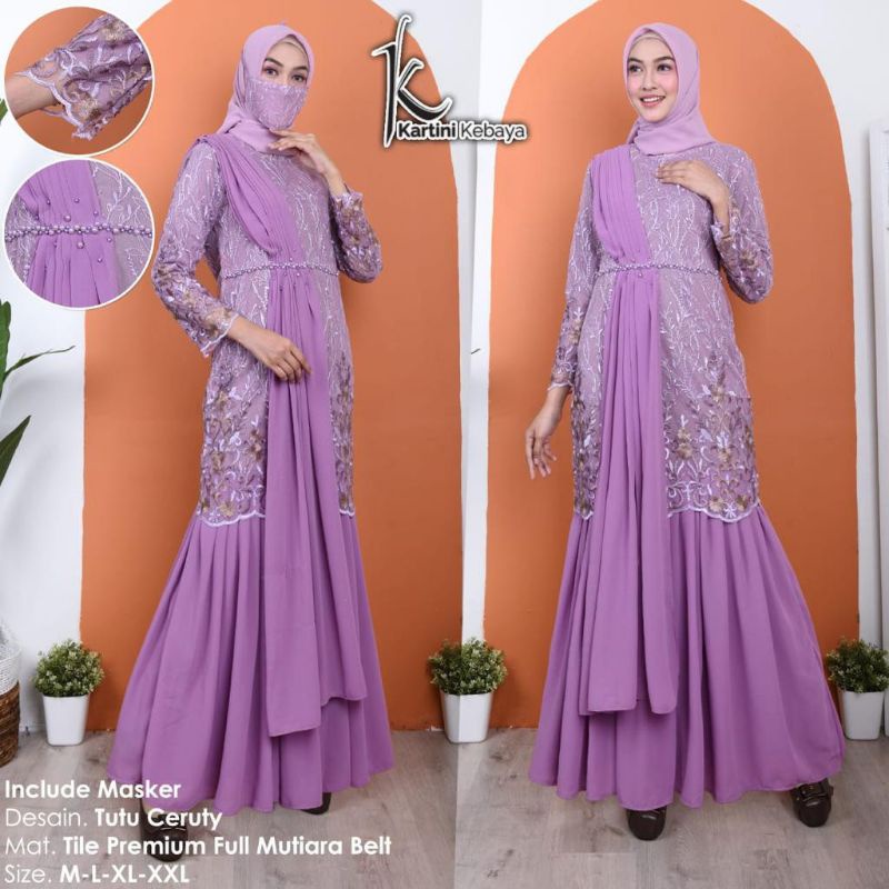 KEBAYA~KEBAYA WARNA LILAC~ KEBAYA MODERN~KEBAYA KONDANGAN~KEBAYA WISUDA~KEBAYA GAMIS TUTU CERUTY